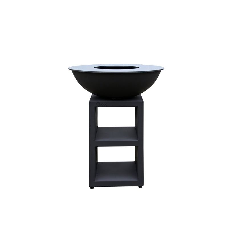 Brasero Extérieur Noir Piatto Medium - Quoco 60cm