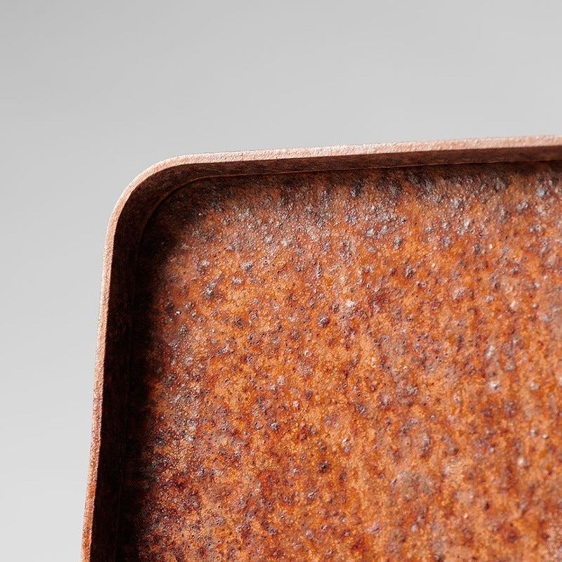 Brasero Extérieur Alpha en Corten et Inox - 120x45x40 cm