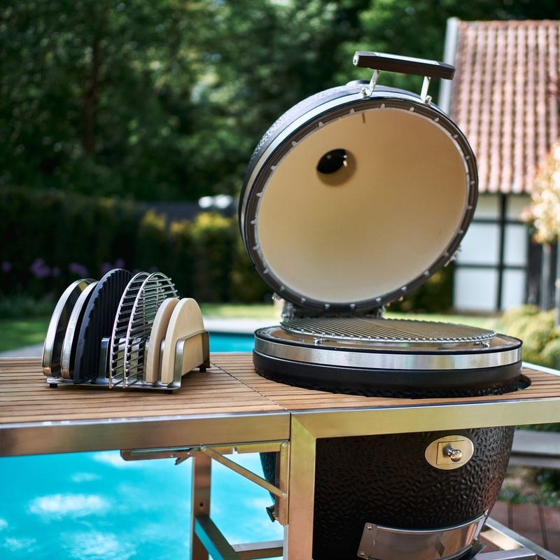 Barbecue Kamado Monolith : Céramique Haute Qualité 5-8 Pers