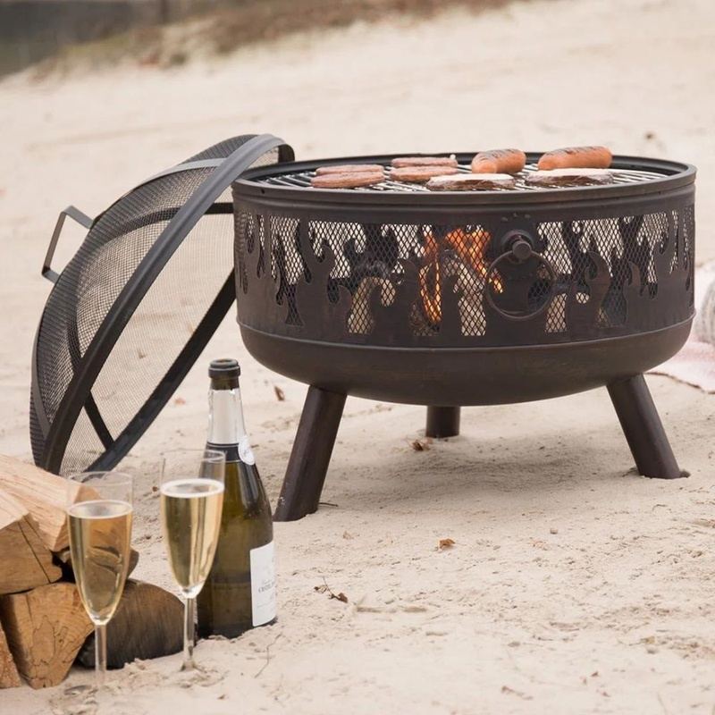 Brasero Extérieur Barbecue et Plancha 60cm - Multifonction