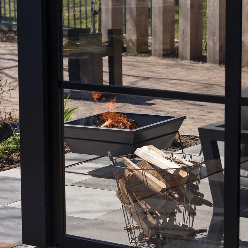 Brasero Extérieur Carré 60/80cm - Foyer & Barbecue