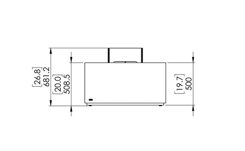 Table Brasero Extérieur Chaser 38 - EcoSmart Fire 60m²