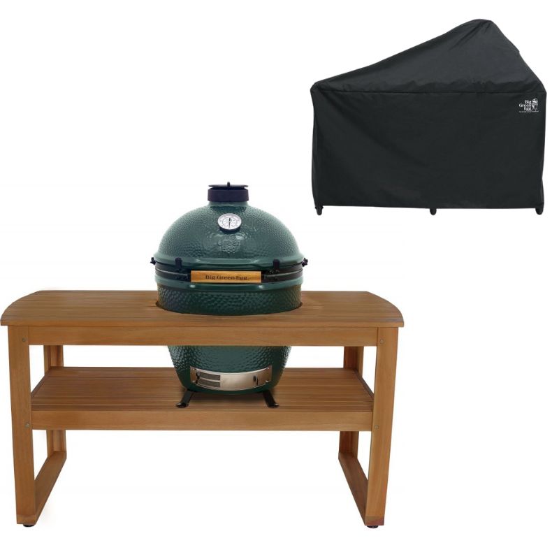 Table Eucalyptus pour Big Green Egg - Jardin & Barbecue