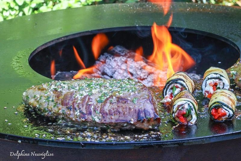 Brasero Corten Extérieur - Barbecue & Plancha Quoco 50x50 cm