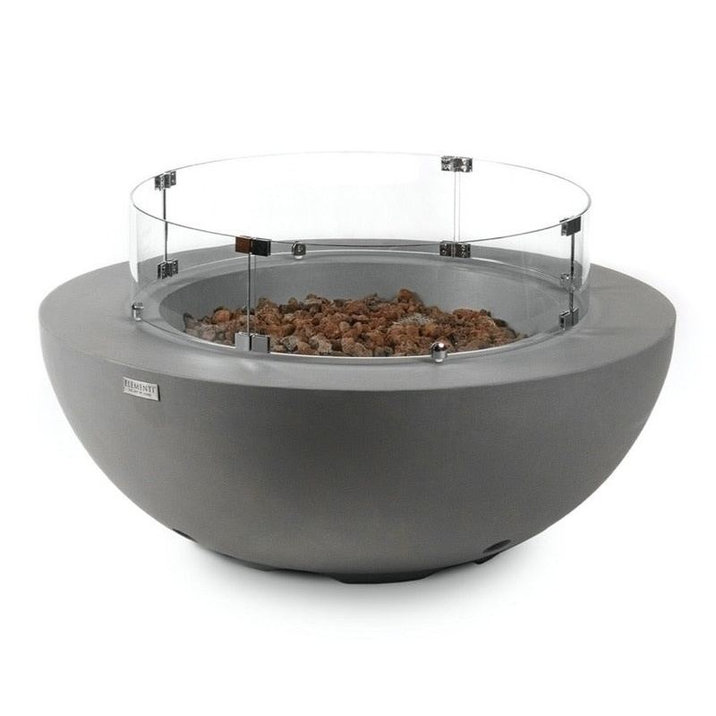 Table Brasero Gaz Extérieur Lunar Bowl Elementi - 13.2 kW