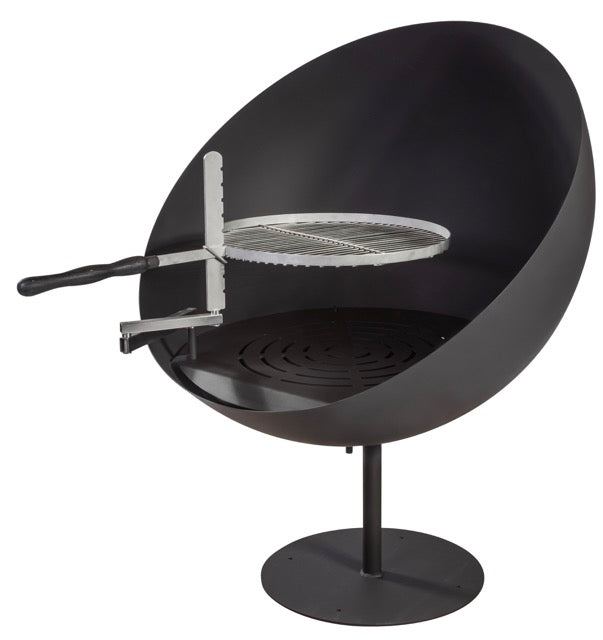 Braséro LUNE Extérieur avec Grille Barbecue 100 cm