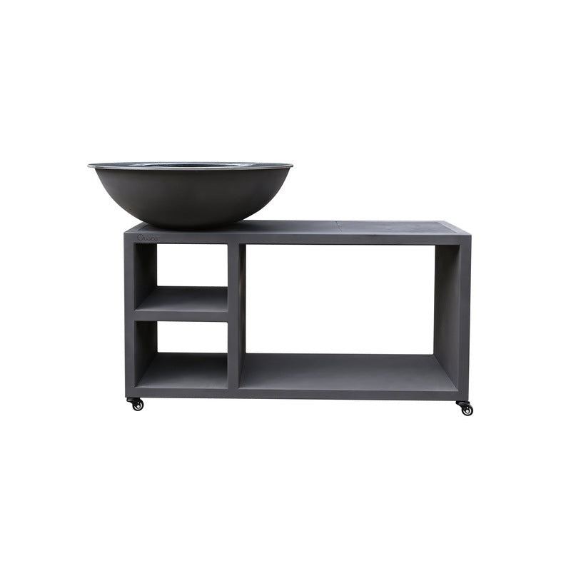 Brasero Table Barbecue Extérieur Noir - Large & Transportable