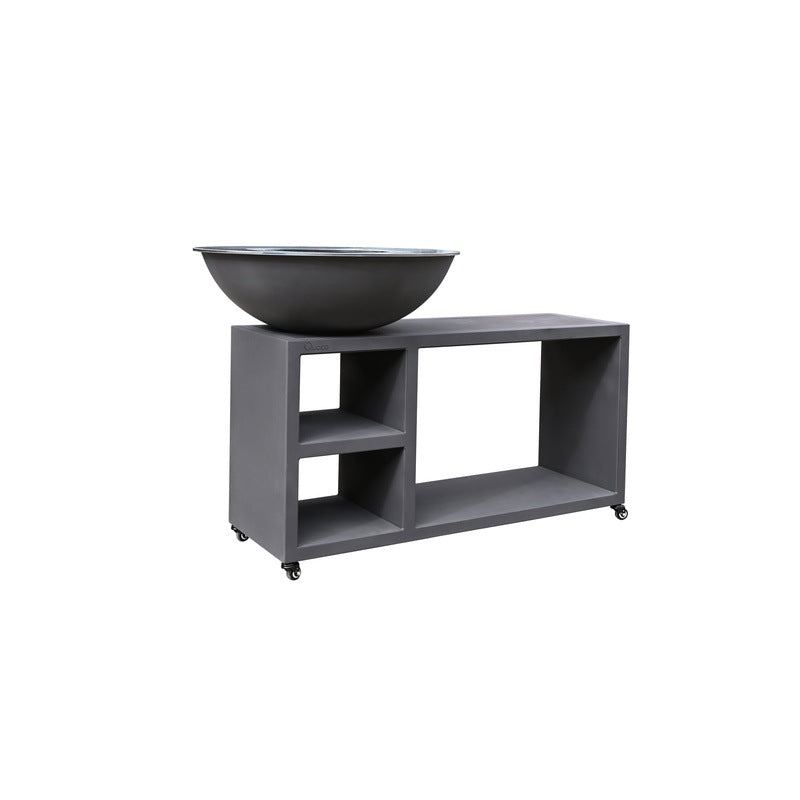 Brasero Table Barbecue Extérieur Noir - Large & Transportable