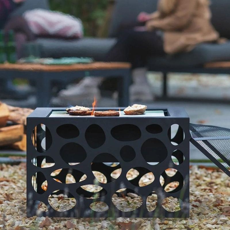 Brasero-Barbecue-Plancha pour Jardin et Terrasse