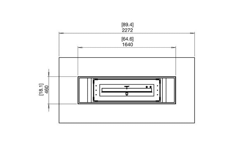 Table Brasero Extérieur EcoSmart GIN 90 Low 9L 60m²