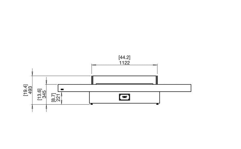 Table Brasero Extérieur EcoSmart GIN 90 Low 9L 60m²