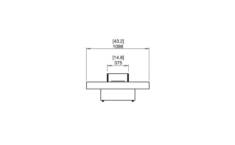 Table Brasero Extérieur EcoSmart GIN 90 Low 9L 60m²