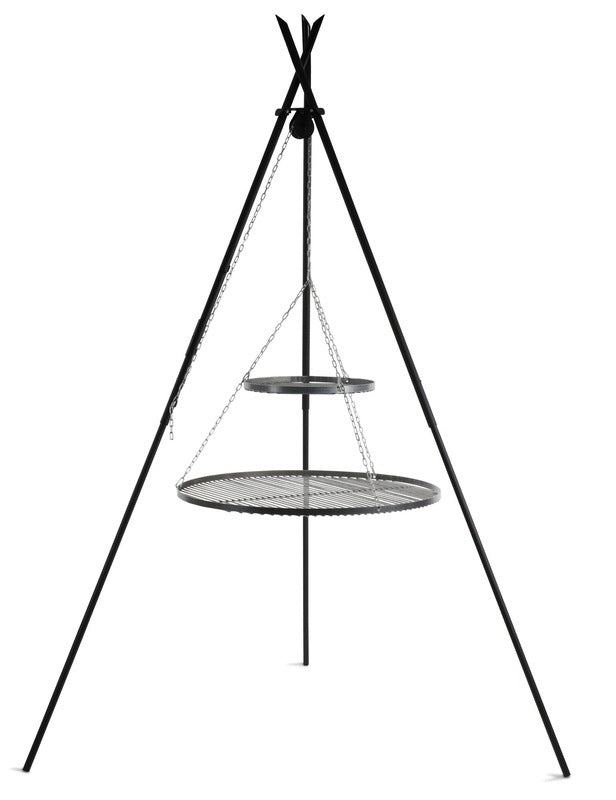 Barbecue TIPI Trépied 210 cm - Brasero Extérieur Robuste